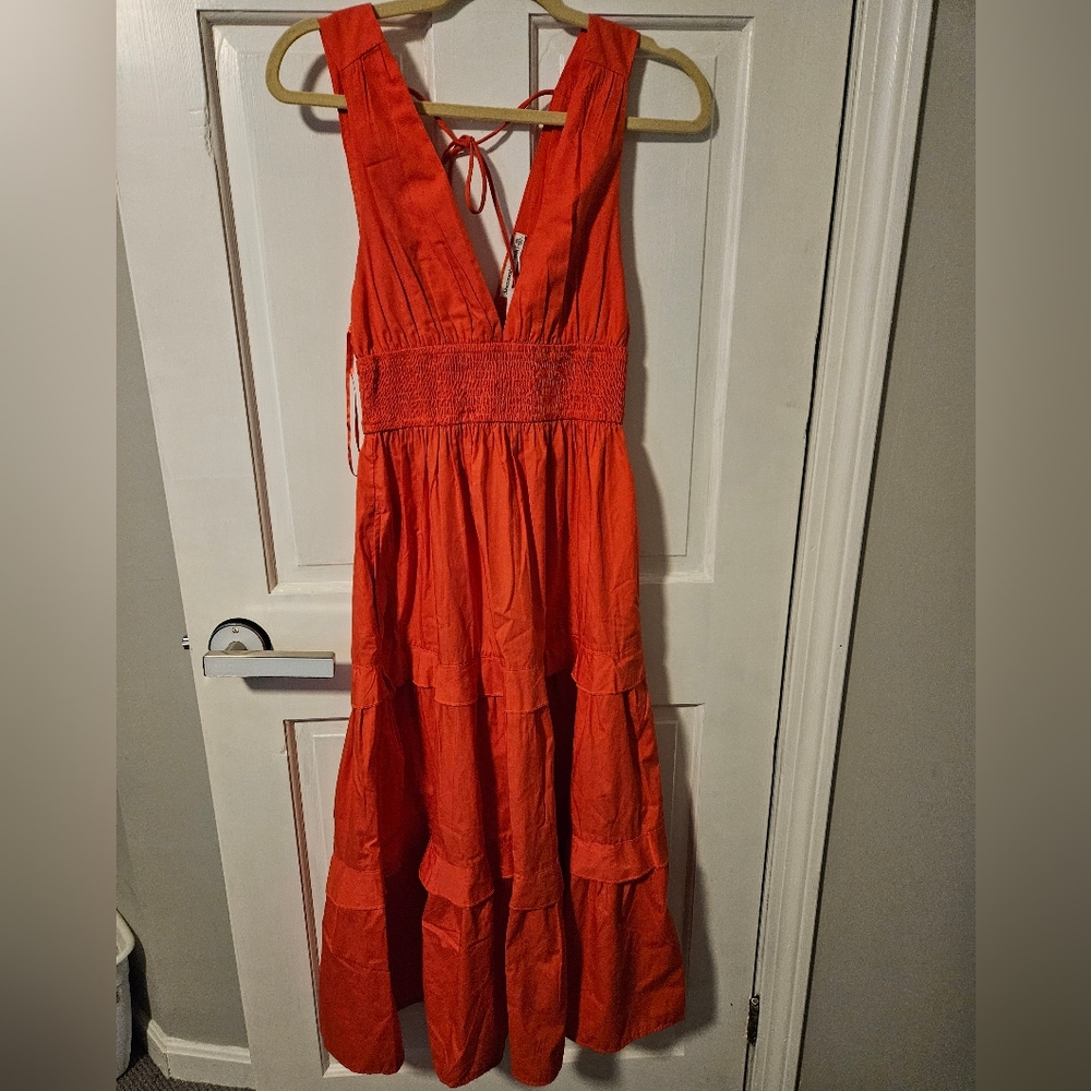 Abercrombie Coral red dress